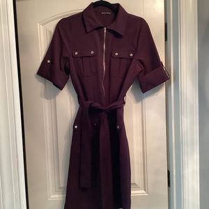 Plum zip up Dress